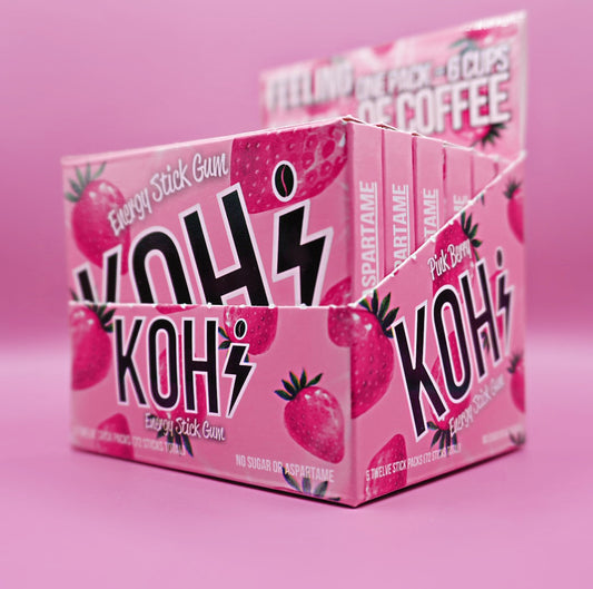 (5-Pack) Kohi Pink Berry Energy & Focus Gum